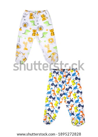 cute baby romper on white background