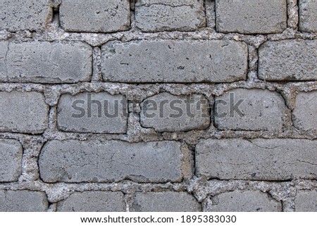 Background photograph. Brick wall from world war two.  