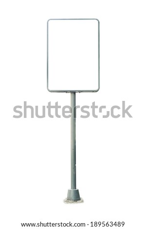 Billboard, banner, empty place for ad isolated on white background.