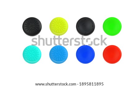 A set of silicone button cap for game console