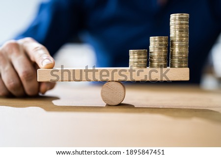 Money Leverage And Inflation Balance. Financial Concept Royalty-Free Stock Photo #1895847451