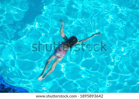 blue water in swimming in pool