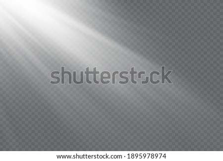 Vector transparent sunlight special lens flash light effect. Royalty-Free Stock Photo #1895978974