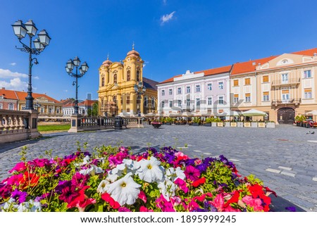 Timisoara, Romania. The Dome in Union Square, Banat historical region. Royalty-Free Stock Photo #1895999245