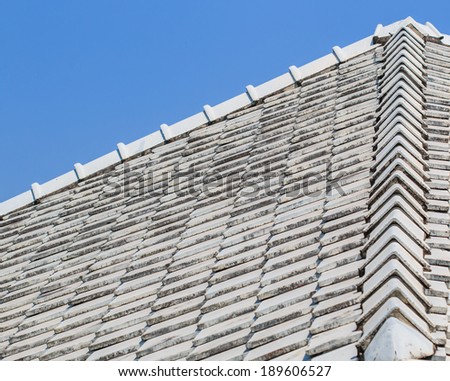  Tiles roof background