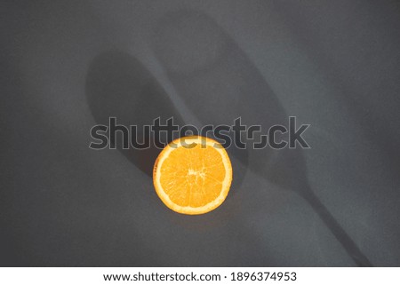lemon on a dark background-message and when you are alone you have a purpose