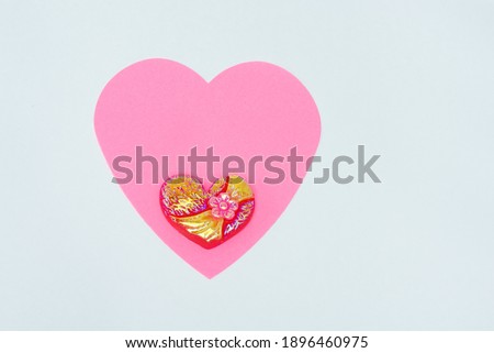 pink hearts on white background