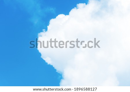Beautiful cirrus clouds on blue sky on a sunny day background texture. wallpaper skybox