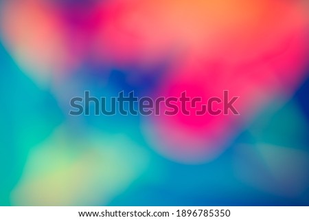 Blurred, out of focus photo, intense bokeh, vivid colors sci-fi atmosphere. Amazing wallpaper backdrop. Colorful light points. Royalty-Free Stock Photo #1896785350