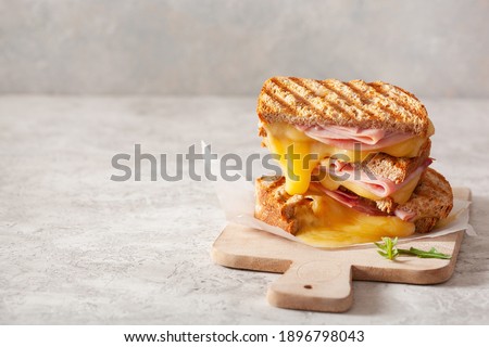grilled ham and cheese sandwich Royalty-Free Stock Photo #1896798043