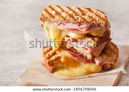 grilled ham and cheese sandwich Royalty-Free Stock Photo #1896798046