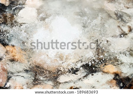 Hot spring detail in nature / Hot spring 
