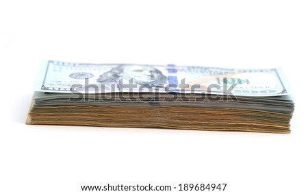 pack of dollar bills