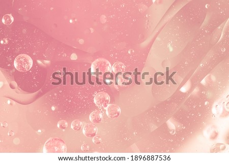 Abstract Pink water bubbles background Royalty-Free Stock Photo #1896887536