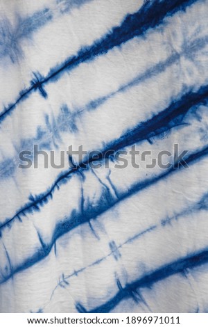 Indigo blue tie dye pattern abstract background