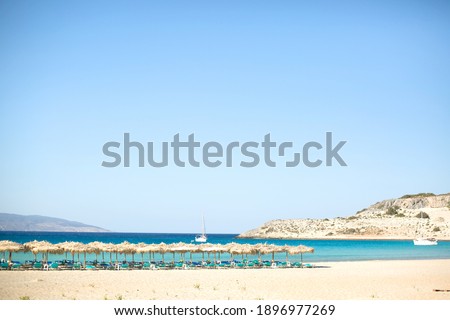 
Sea coast in Greece elafonissi beach