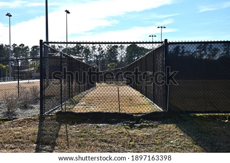 Black chainlink fencing to recreation complex softball fields Orangeburg, South Carolina 