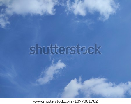 Bright blue sky with soft focus