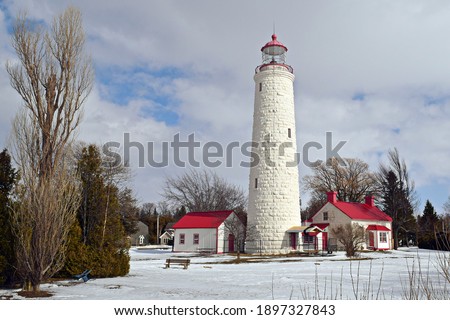 Point Clark Lighthouse in the winter