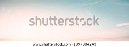 Abstract blur morning nature pale gradient sky bright bokeh texture background. Happy calm medical beach bacground landscape, freedom clean summer light, Serene skyline pastel sunset healthy color.