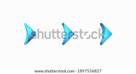 Set of arrows icons. Vector illustration