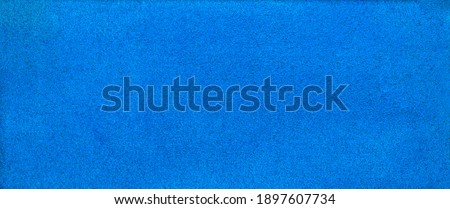 Blue leather texture background, macro