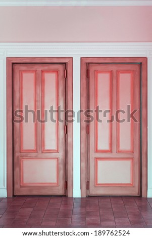 Colorful doors and wall - textures and background