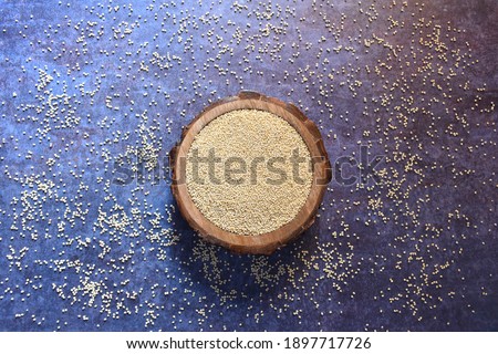Raw whole dry Proso millet