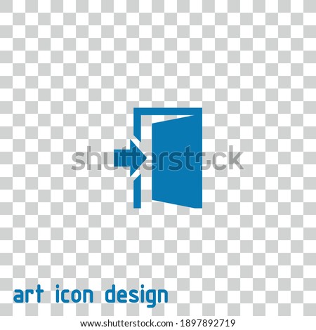 enter vector icon on an abstract background