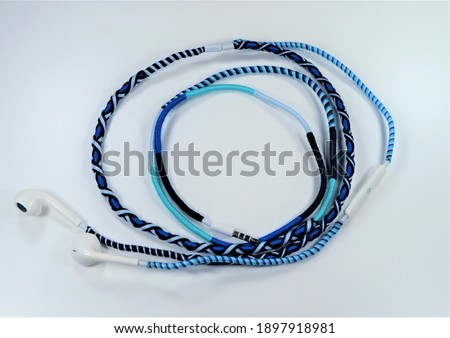 headphone cable, telephone cable, headphone cable of colored ropes