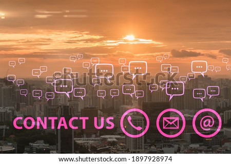 Communication concept with key contact means