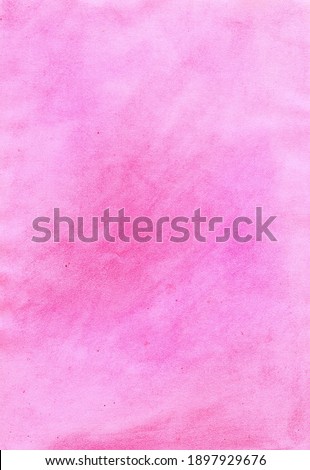 Abstract pink watercolor background on paper texture