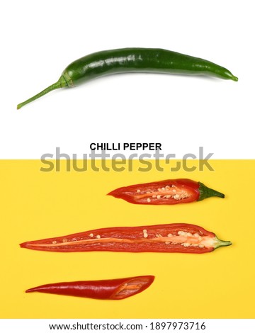 Creative layout made of red chilli peppers. High resolution photo. Full depth of field.