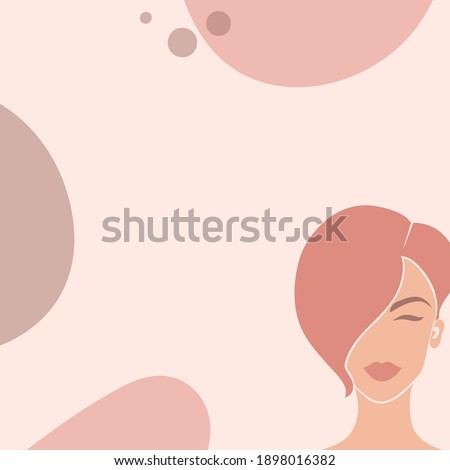 Abstract background of a woman with stains.