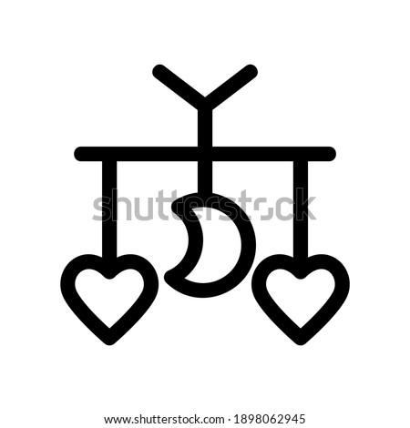 baby mobile icon or logo isolated sign symbol vector illustration - high quality black style vector icons
