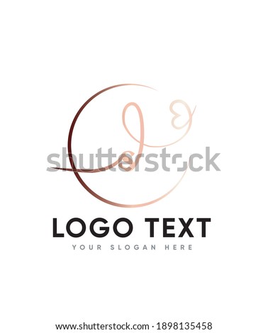 A casual, elegant touch and a chic handwritten letter type S logo template, Vector logo for business and company identity  Royalty-Free Stock Photo #1898135458