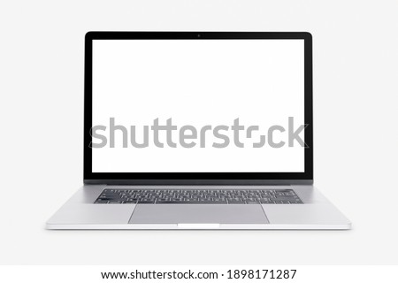 Laptop screen mockup digital device