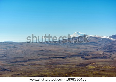 View of valley and mount Ararat