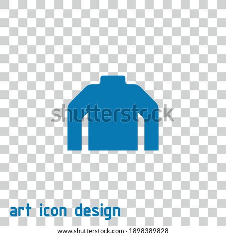 sweater vector icon on an abstract background