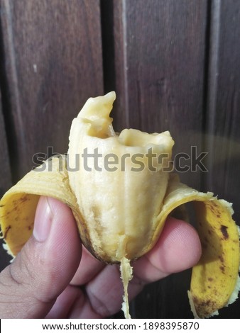 awesome picture of a piece of banana