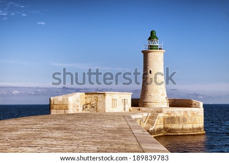 old lighthouse at valletta - malta