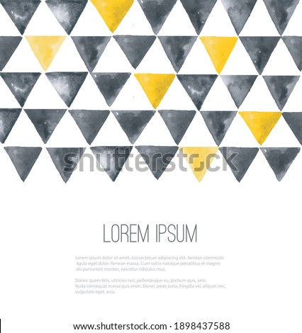 Abstract background wtih grey and yellow trendy colors of the year 2021.