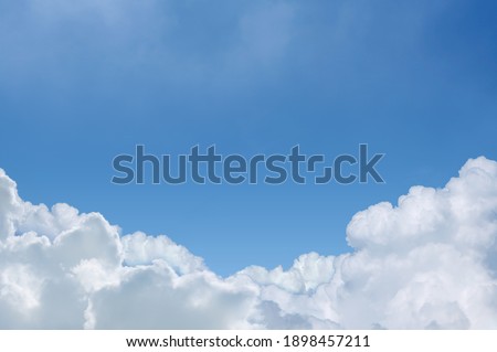 Soft Clouds layer with blue sky background