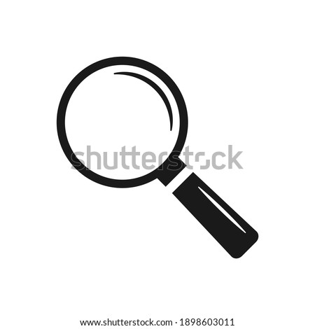 Magnifier symbol flat icon vector illustration. Royalty-Free Stock Photo #1898603011