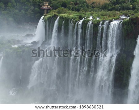The Iguazu Falls view from the Argentine side. High quality photo