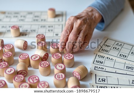 Lotto Family Board Game. Play at home on a cold winter day or in a new pandemic environment.