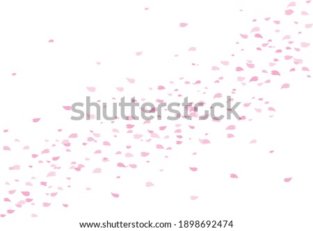 Cherry blossom background material illustration Royalty-Free Stock Photo #1898692474