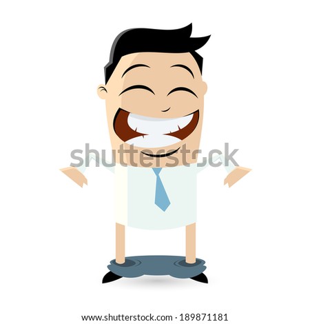 funny businessman with dropped pants