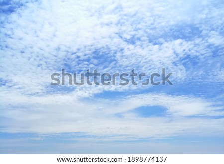 Clouds and blue sky in the summer