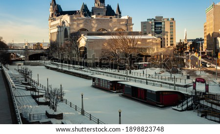 Rideau Canal Skateway empty due to covid-19 restrictions